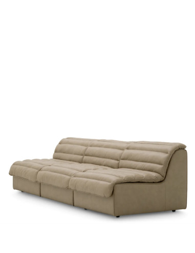 Modulares Ledersofa in Beige,...