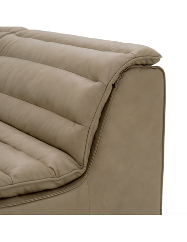 Modulares Ledersofa in Beige,...