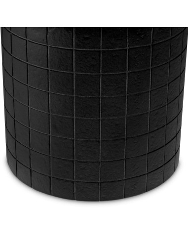 Side table in black finish with black...
