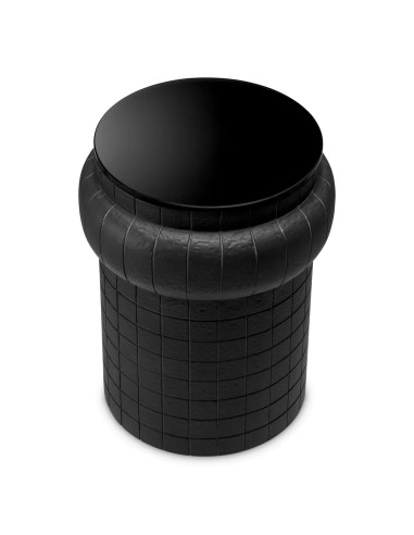 Side table in black finish with black...