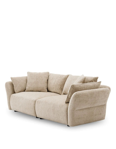 Design sofa in cream fabric