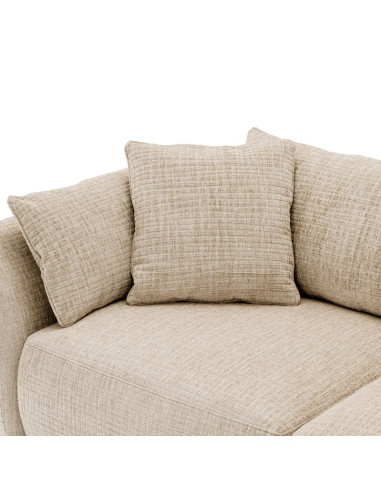 Divano di design in tessuto crema