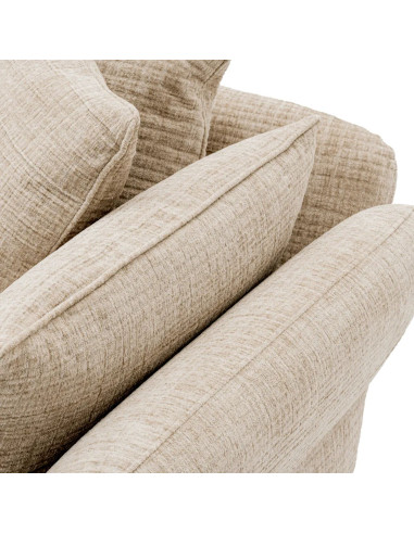 Designer sofa in cream fabric