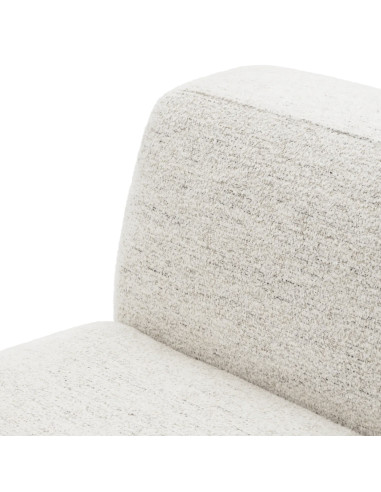 Off-white fabric sofa with charcoal...