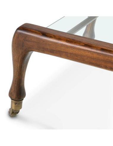 Credenza in legno classico marrone e...