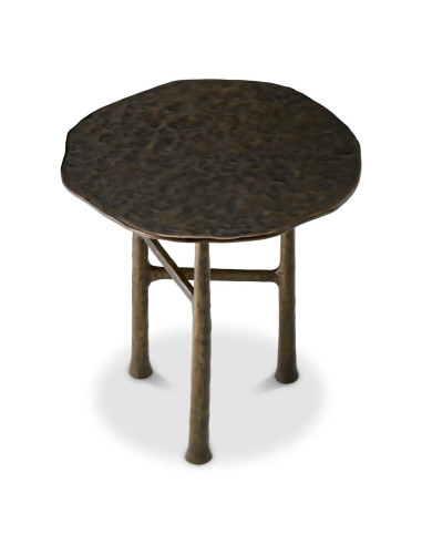 Table d’appoint en finition bronze