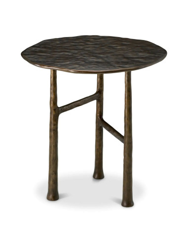 Side table in bronze finish