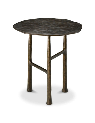 Side table in bronze finish
