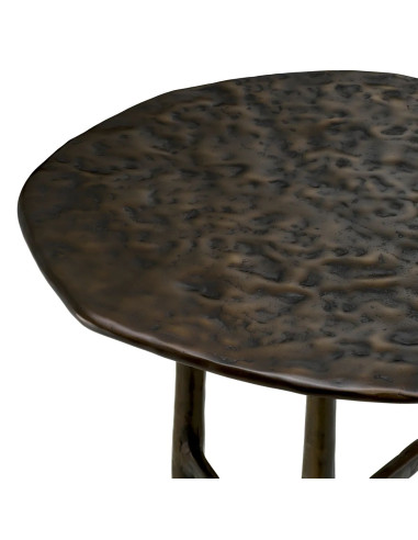 Side table in bronze finish