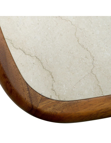 Solid wood coffee table with caramel...