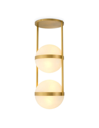 Contemporary brass ceiling light with...