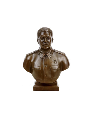 Bronzová busta, realistická figurální...