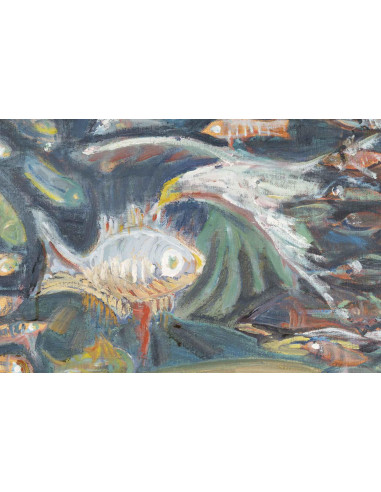 布面油画，20 世纪中期巴黎画派。