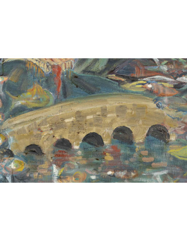 布面油画，20 世纪中期巴黎画派。