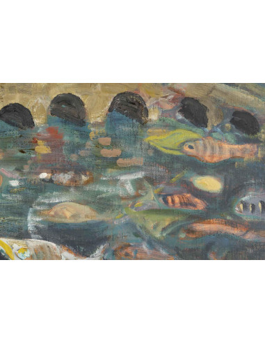 布面油画，20 世纪中期巴黎画派。