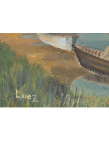 Óleo sobre tela de Evelyne Luez,...
