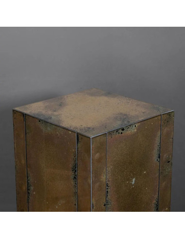 Modern column in gilded oxidised...