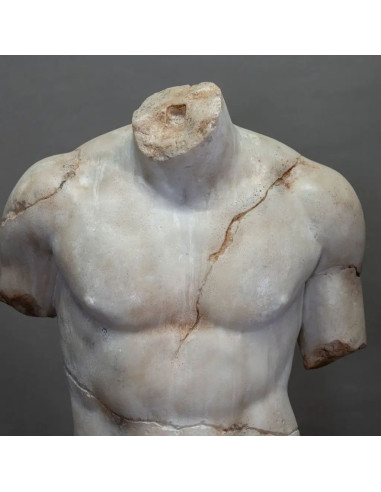 Greek bust, imitation marble statue,...