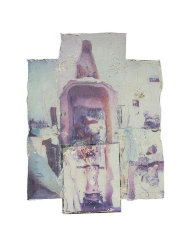 当代作品，玻璃下、绘画和拼贴画，20 世纪。