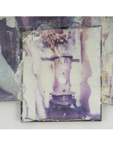当代作品，玻璃下、绘画和拼贴画，20 世纪。