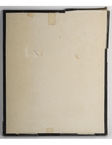 石版画，教堂内部，1/2，署名 Ev Bouteil。