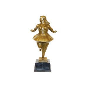 Bronzen sculptuur van een...