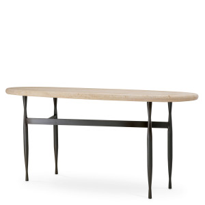 Natuurstenen console met...