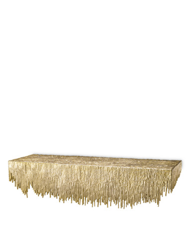 Gold-plated wall console in...