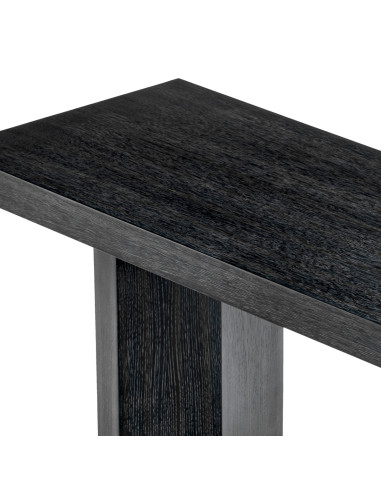 Console in anthracite grey oak with a...