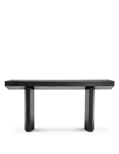 Console in anthracite grey oak with a...