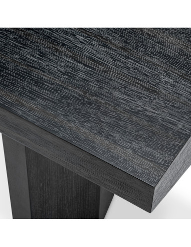 Console in anthracite grey oak with a...
