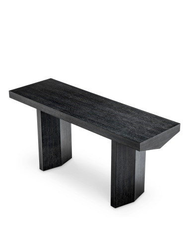Console in anthracite grey oak with a...