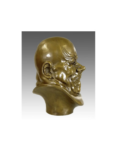 Scultura busto in bronzo con...