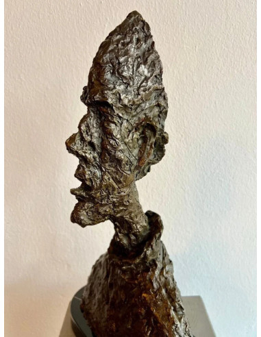 Modern bronze sculpture of a...