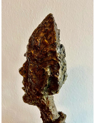 Modern bronze sculpture of a...