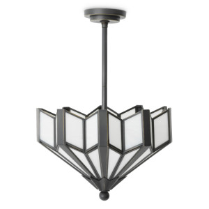 Lampa sufitowa z mosiądzu i... 2