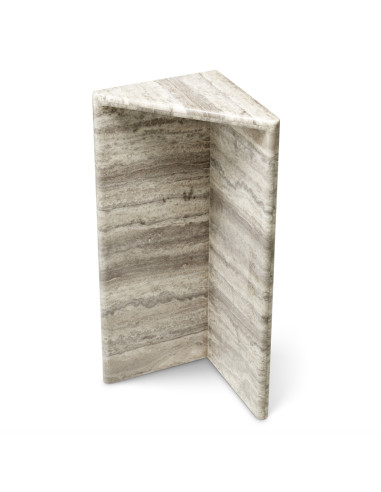 Columna triangular de travertino...