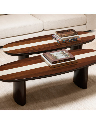 Modern coffee table in solid mahogany...