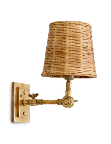 Set van vier messing wandlampen met...