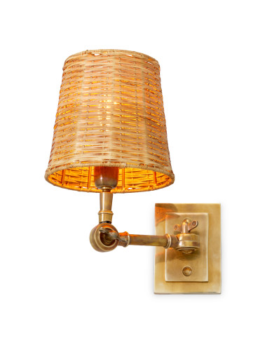Set van vier messing wandlampen met...