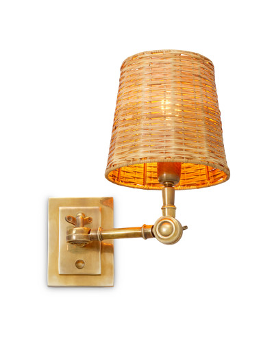 Set van vier messing wandlampen met...