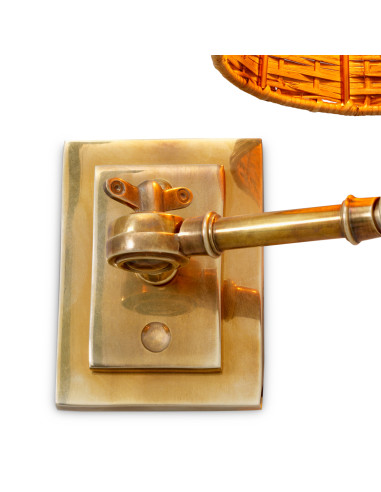 Set van vier messing wandlampen met...