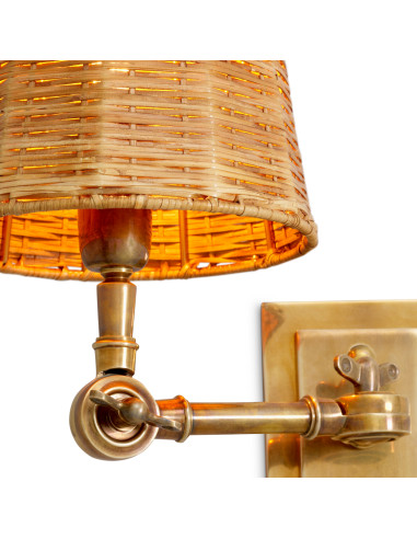 Set van vier messing wandlampen met...
