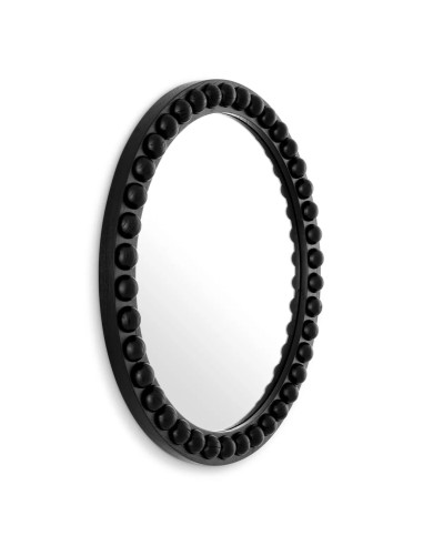 Contemporary round mirror in solid...