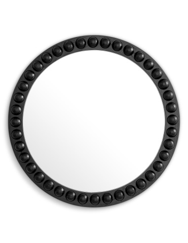 Contemporary round mirror in solid...