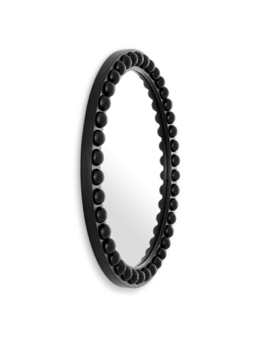 Contemporary round mirror in solid...