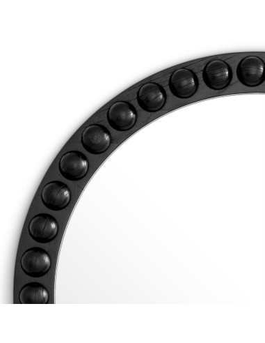 Contemporary round mirror in solid...