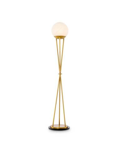 Lampada da terra scultorea in ottone...