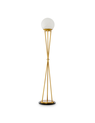 Lampada da terra scultorea in ottone...