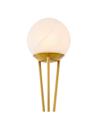 Lampada da terra scultorea in ottone...